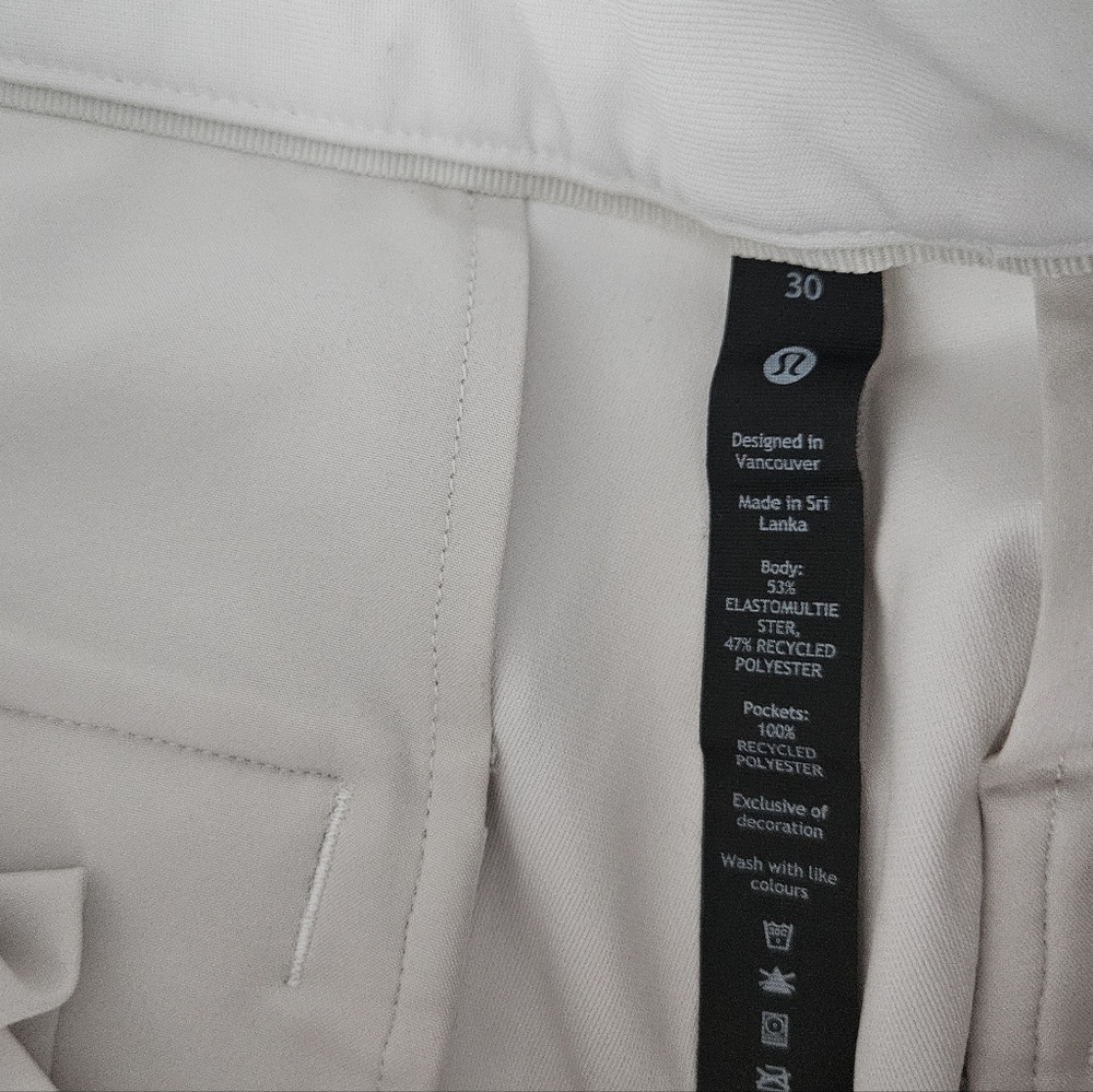 lululemon athletica Commission Men's Light Gray  Slim - Picture 10 of 13